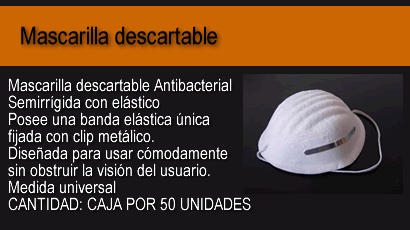 MASCARILLA DESCARTABLE
